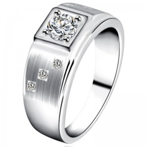 Мужские кольца кубического циркония мужские кольца заявление серебро 925 пробы платиновые кольца обещание для мужчин